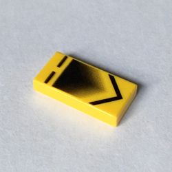 Tile 1 x 2 with Slave I Engine Chevron Print [7153]