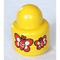 Primo Brick 1 x 1 with Round Rattle, Butterflies print