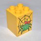 Duplo Brick 2 x 2 x 2 with Spider and Web Print