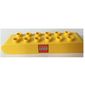 Duplo Brick 2 x 8 Rounded Ends with Lego Logo Print