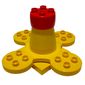 Duplo Merry-Go-Round with Red Cap and Four Seats, and 4 x 4 Base