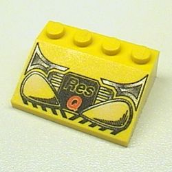 Slope 33° 3 x 4 with Res-Q Headlight Print [4610]