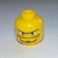 Minifig Head, Beard with Goatee, Unibrow and Eye Whites Print