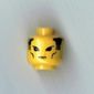 Minifig Head Dragon Fortress Guard, Sideburns, Thin Mouth, Cheek Line Print