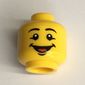 Minifig Head, Eyebrows, Open Mouth Smile with Tongue Print [Blocked Open Stud]