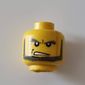 Minifig Head, Beard with Angry Eyebrows and Open Mouth Print