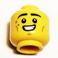 Minifig Head Figure Skater, Eyebrows, Sweat, Big Smile print