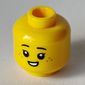Minifig Head, Eyelashes, Freckles, Crooked Smile / Open Mouth Smile print