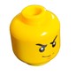 Minifig Head Kai, Eyebrows, Stern print