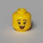 Minifig Head, Reddish Brown Eyebrows, Freckles, Smile, Open Mouth / Closed Mouth Print