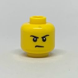 Minifig Head, Eyebrows, Grin / Frown Print