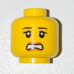 LEGO PART 3626cpr9938 Minifig Head Maya, Smile / Scared Print ...