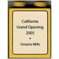 Duplo Brick 1 x 2 x 2 with 'California Grand Opening 2005 - Ontario Mills' Print