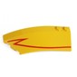 Wedge Curved 8 x 3 x 2 Open Left with Red Stripe print