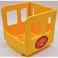 Duplo Train Steam Engine Cabin with Red Oval and '2' Print