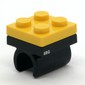Pencil Topper, Integrated 2 x 2 Plate with Black Clip