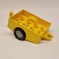 Duplo Trailer with Hitch Ends and Silver Wheels