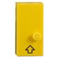 Braille Brick 2 x 4 with 1 Stud ⠠ and Up Arrow Print