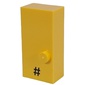 Braille Brick 2 x 4 with 1 Stud ⠠ and '#' Print