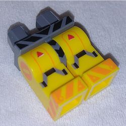 Hips and Yellow Legs with Orange Warning Stripes, Hinges print