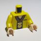 Torso Jacket with Black Undershirt and Gold Medal Print, Yellow Arms, Light Nougat Hands