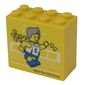 Brick 2 x 4 x 3 with 'LEGOLAND Windsor Resort' / Olympic Athlete #5 Print