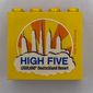 Brick 2 x 4 x 3 with 'LEGOLAND Deutschland Resort HIGH FIVE' Print