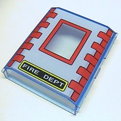 Panel 2 x 8 x 8 with Bricks and 'FIRE DEPT' Print [4657]