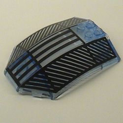 Windscreen 8 x 6 x 2 Curved with Black Lines Print