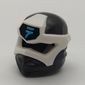 Wrap with Angular Mask White, and Medium Azure Asian Symbol on Black print