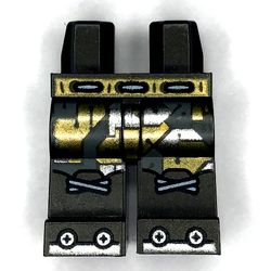Hips and Pearl Titanium Legs with Gold and Silver Circuitry, Toes, Belt print