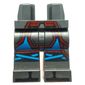 Hips and Pearl Titanium Legs with Dark Azure, Dark red Details, Armor