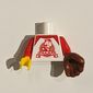 Torso Baseball Shirt with 'CHAMPS' Print, Red Arms, Yellow Right Hand, Left Reddish Brown Baseball Glove