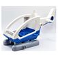 Duplo Helicopter Body with Cabin, and Fixed Skids, with Blue Base and 'POLICE' Print
