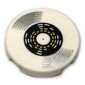 Tile Round 2 x 2 with Silver Vinyl LP Record print