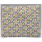 Duplo Pillow with Blue/Lime/Red/Yellow Bunny Print