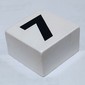 Duplo Tile 2 x 2 x 1 with '7' Print