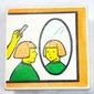 Duplo Tile 2 x 2 x 1 with Mosaic, Town 12 print - 9221-1