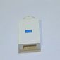 Brick 1 x 1 with Blue '-' Print (Bold Font)