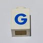Brick 1 x 1 with Blue 'G' Print (Bold Font)