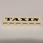 Brick 1 x 6 with 'TAXI'S' Serif Bold Black print