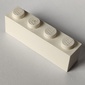 Brick 1 x 4 with Bottom Tubes, Lowered Center Cross Support