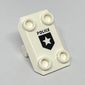 Plate Special / Shield Rectangular with 4 Studs and Star and 'POLICE' Print