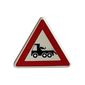 Road Sign Clip-on 2 x 2 Triangle with Red Border and Truck Print
