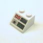 Slope 45° 2 x 2 with Heart Monitor, Red Buttons, and -19 Print
