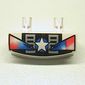 Grille 1 x 4 with Two Pins with Star & Headlights Print