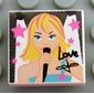 Tile 2 x 2 with 'Love' and Female Singer Print