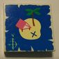 Tile 2 x 2 with Map Island with X and Palm Tree Print