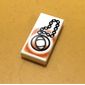 Tile 1 x 2 with Locket and Chain Print