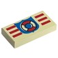 Tile 1 x 2 with Coast Guard Print